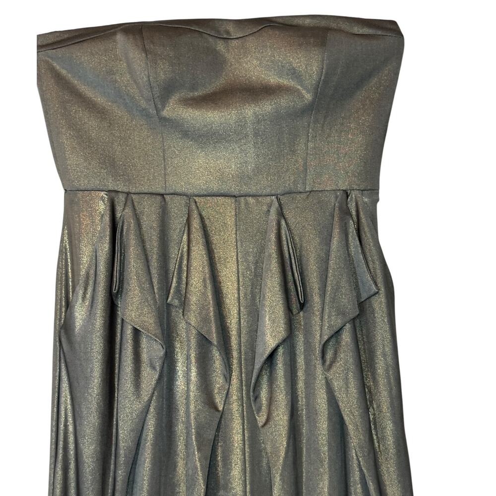 Jessica Simpson Metallic Strapless Cocktail Dress Women’s 6 NEW - Picture 6 of 12